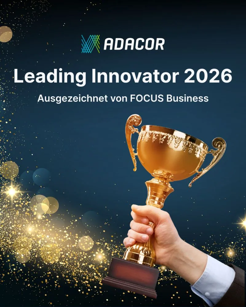 Adacor als Leading Innovator 2026 von FOCUS Business ausgezeichnet